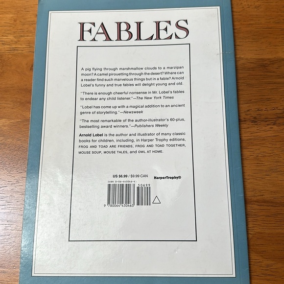 Fables by Arnold Lobel, from 1980. Paperback. No missing pages. Caldecott Medal - Picture 2 of 6